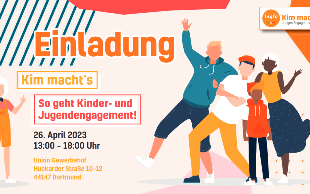 Einladung zur Veranstaltung Kim machts  – so geht Kinder- und Jugendengagement!